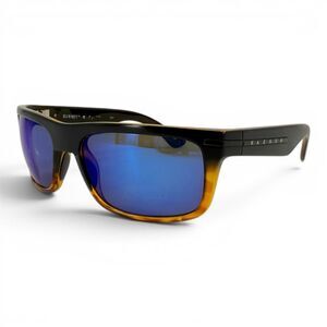Kaenon Burnet Polarized Sunglasses Matte Black + Tortoise Pacific Blue Mirror
